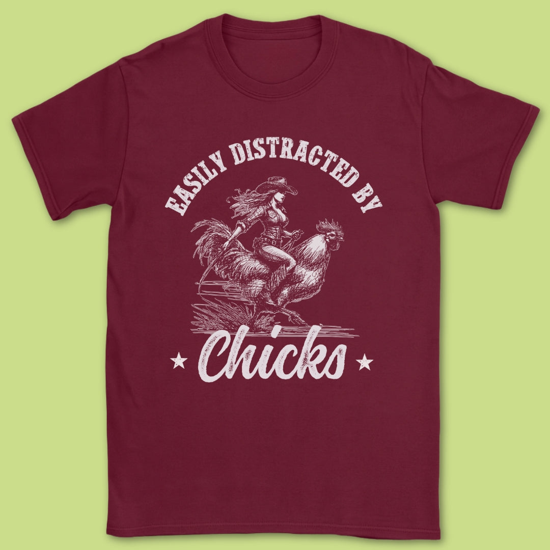 Easily Distracted By Chicks T-Shirt