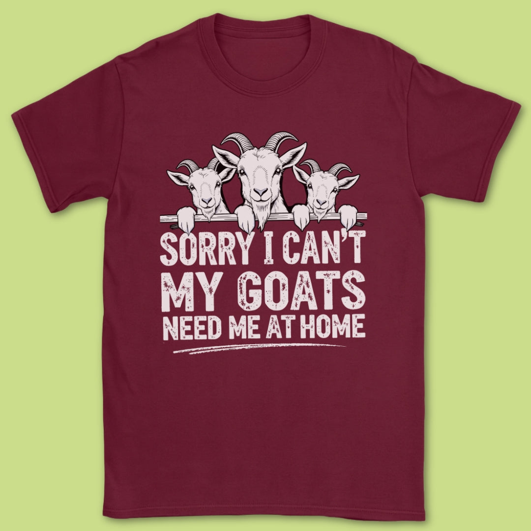 Sorry I Can't T-Shirt
