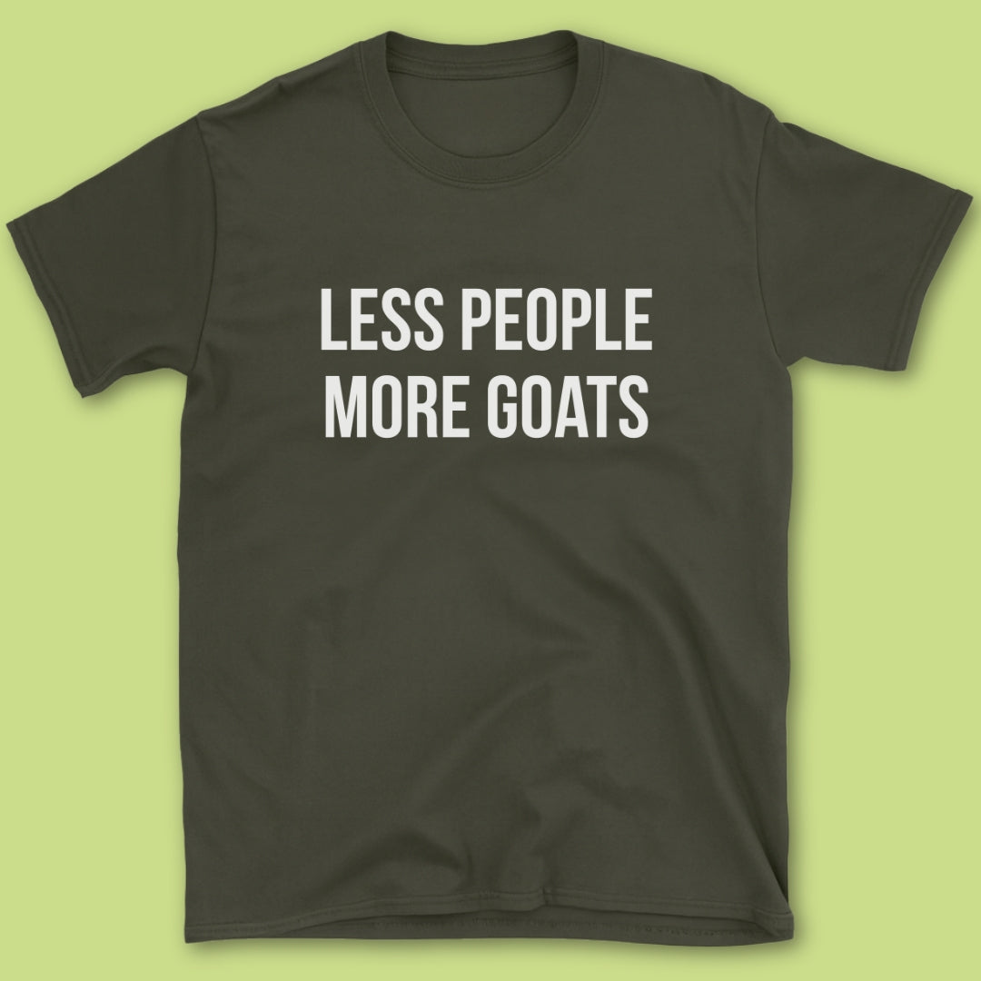 Less People More Goats T-Shirt